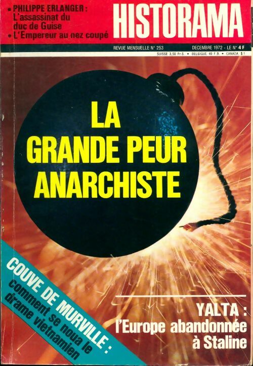 Livrenpoche : Historama n°253 : La grande peur anarchiste - Collectif - Livre