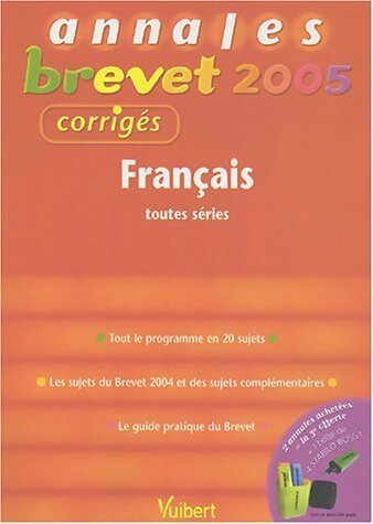 Livrenpoche : Français toutes séries Brevet 2005. Corrigés - Philippe Lehu - Livre