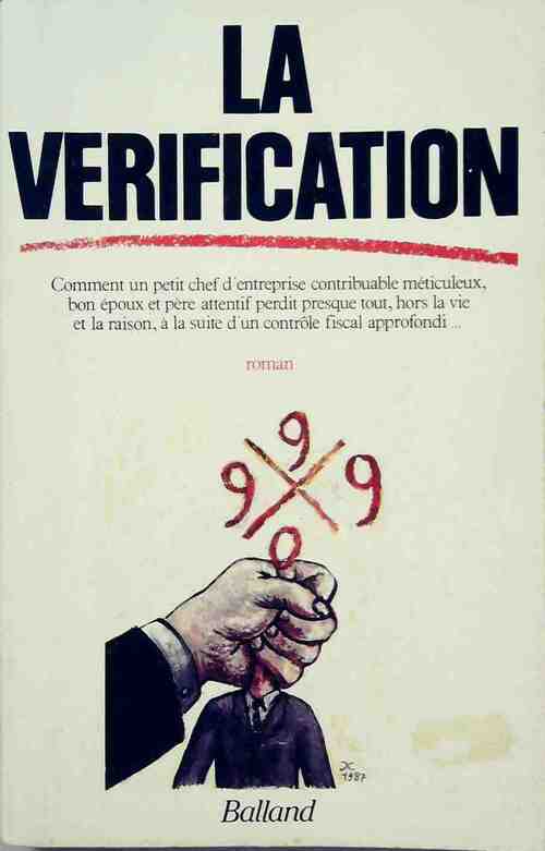 Livrenpoche : La vérification - Anonyme - Livre