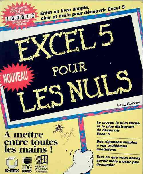 Livrenpoche : Excel 5 pour les nuls - Greg Harvey - Livre