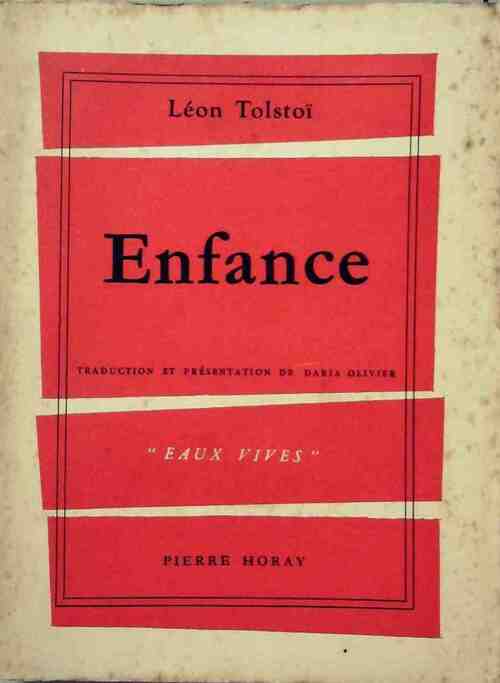 Enfance - Comte Léon L. Tolstoï - Livre