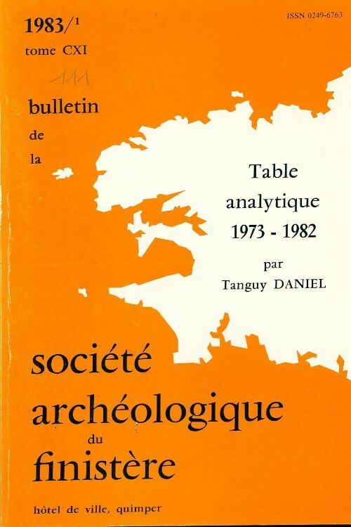 Livrenpoche : Bulletin de la société archéologique du Finistère Tome CXI - Collectif - Livre