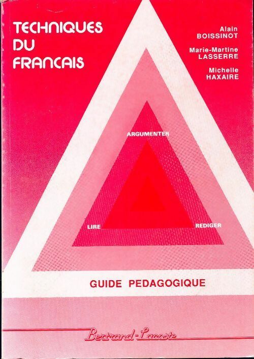 Livrenpoche : Techniques du français Tome I : Guide pédagogique - Collectif - Livre
