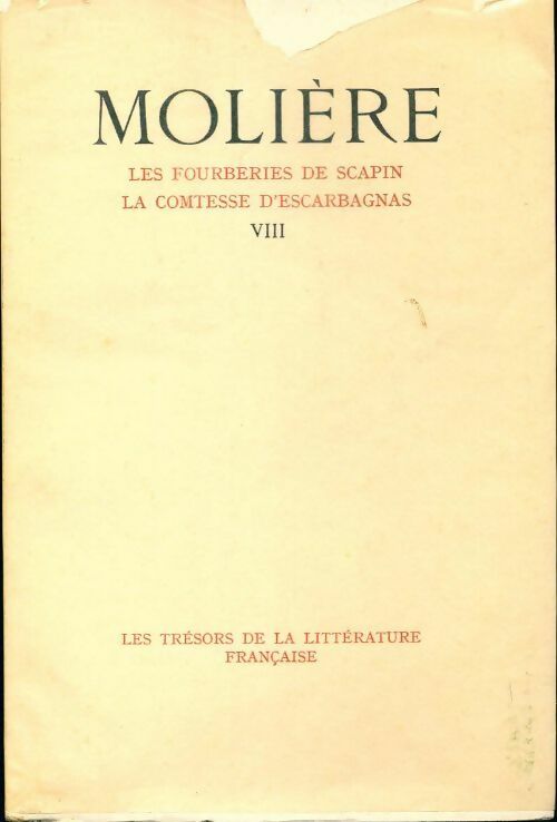 Livrenpoche : Les fourberies de Scapin / La comtesse d'Escarbagnas - Molière - Livre