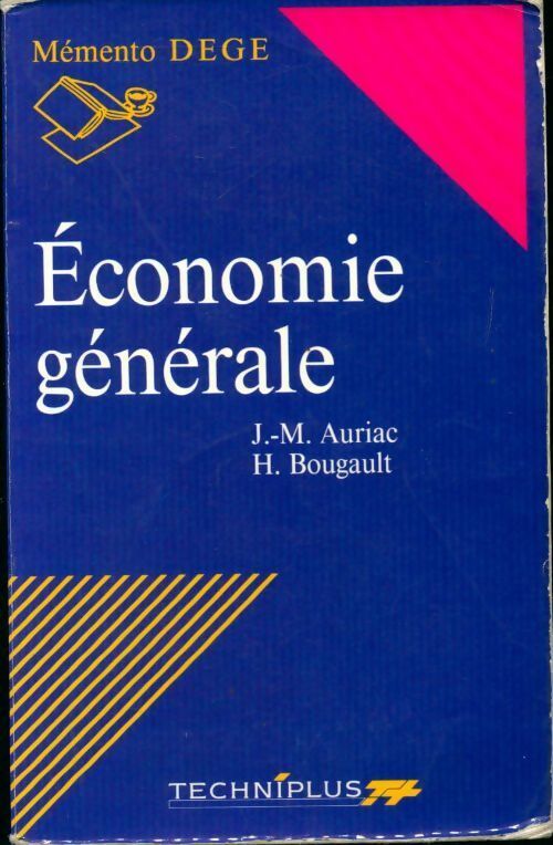 Livrenpoche : Économie générale - Jean-Marc Auriac, H. Bougault - Livre