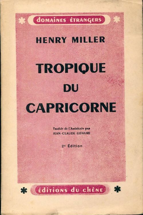 Livrenpoche : Tropique du capricorne - Henry Miller - Livre