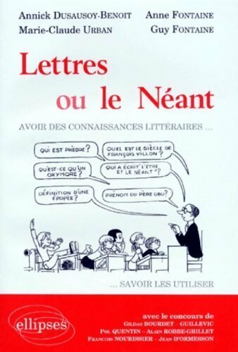 Livrenpoche : Lettres ou le néant - Collectif - Livre