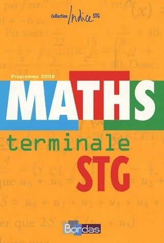 Livrenpoche : Maths Terminale STG 2006 - René Gauthier - Livre