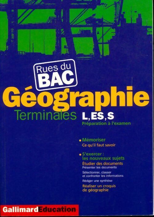 Livrenpoche : Géographie Terminales L, ES, S - Frédéric Dufaux - Livre