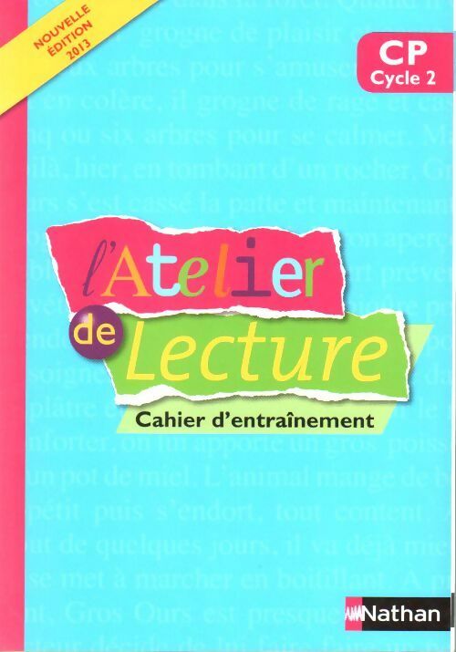 Livrenpoche : Atelier de lecture CP Cycle 2. Cahier d'entraînement 2013 - Collectif - Livre