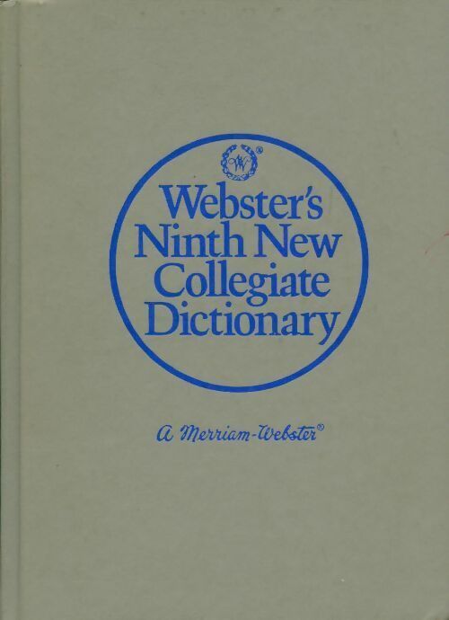 Livrenpoche : Webster's ninth new collegiate dictionary - Merriam Webster - Livre