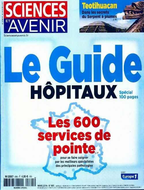 Livrenpoche : Sciences et avenir n°805 : Le hôpitaux - Collectif - Livre