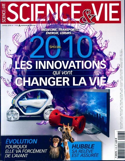 Livrenpoche : Science & vie n°1108 : 2010. Les innovations qui vont changer la vie - Collectif - Livre