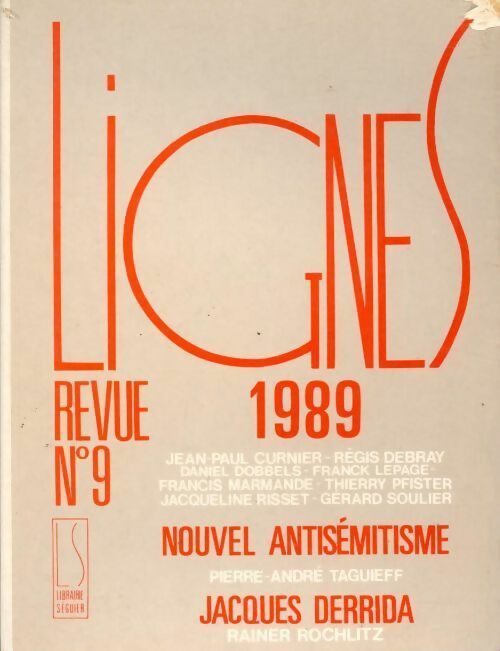 Livrenpoche : Lignes n°9 : 1989 - Collectif - Livre