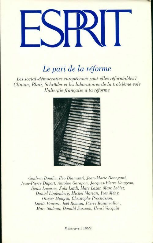 Livrenpoche : Esprit n°251 : Le pari de la réforme. Les social-démocraties sont-elles réformables ? - Collectif - Livre