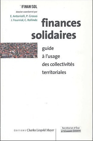 Livrenpoche : Finances solidaires. Guide à l'usage des collectivités territoriales - Pauline Grosso - Livre