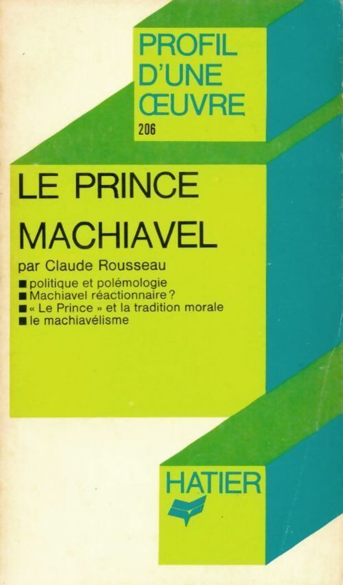Le prince - Nicolas Machiavel - Livre