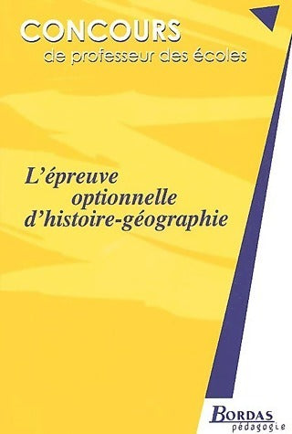 Livrenpoche : L'épreuve optionnelle d'histoire-géo - Madeleine Michaux - Livre