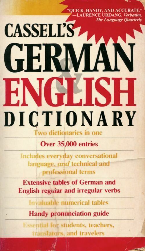 Livrenpoche : Cassell's German & English dictionary - Inconnu - Livre