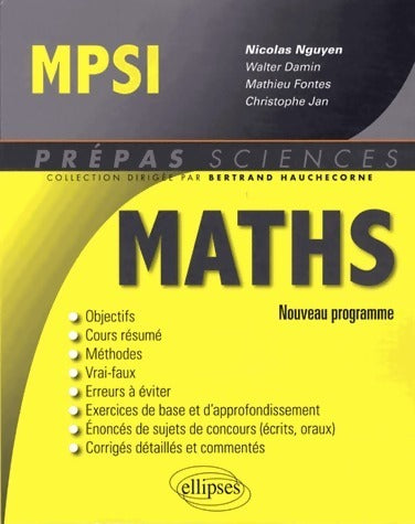 Livrenpoche : Maths MPSI Prépas sciences 2013 - Collectif - Livre