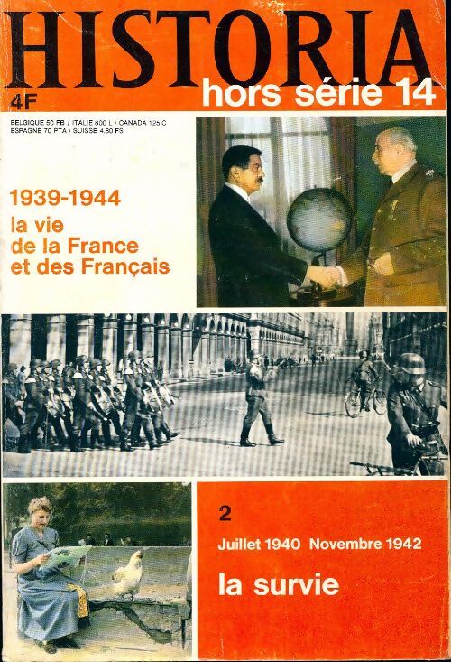 Livrenpoche : Historia Hors-série n°14 : 1939-1944, la vie de la France et des français - Collectif - Livre