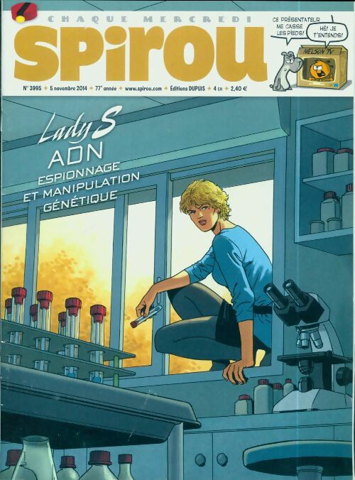 Livrenpoche : Spirou n°3995 : Ladys S : ADN, espionnage et manipulation génétique - Collectif - Livre