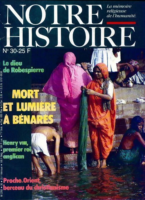 Livrenpoche : Notre histoire n°30 : Mort et lumière à Bénares - Collectif - Livre