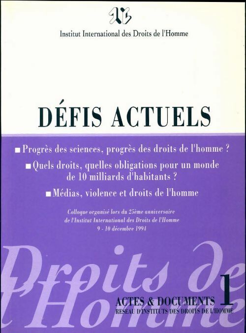 Livrenpoche : Défis actuels - Collectif - Livre