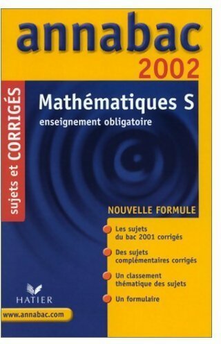 Livrenpoche : Mathématiques Bac S Sujets et corrigés 2002 - Richard Bréhéret - Livre