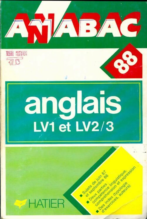 Livrenpoche : Anglais lv1 et lv2/3 1988 - Collectif - Livre