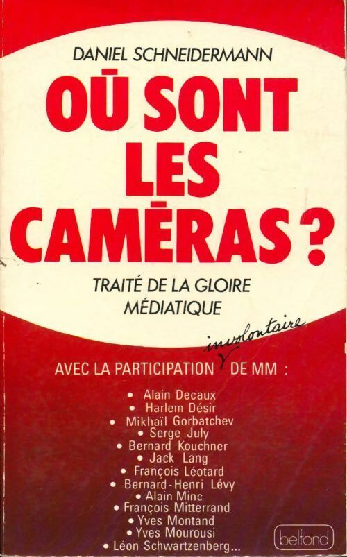 Livrenpoche : Où sont les caméras ? - Daniel Schneidermann - Livre