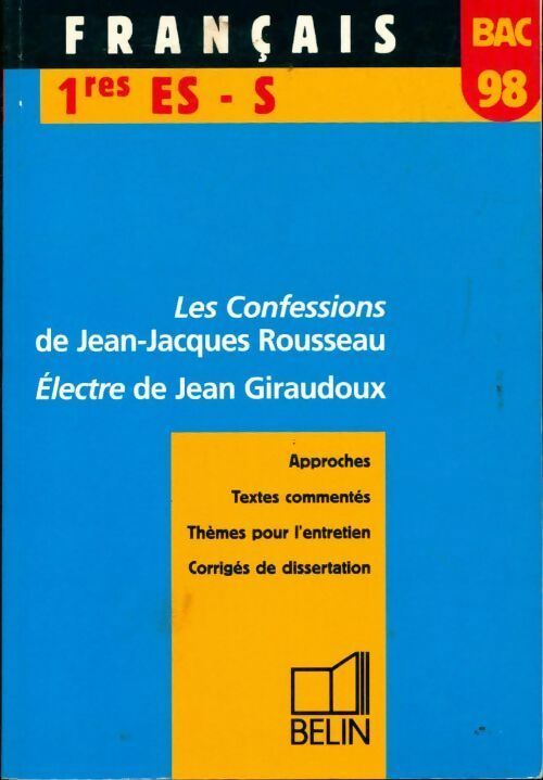 Livrenpoche : Français 1ères ES, S 1998 - Christophe Hardy - Livre
