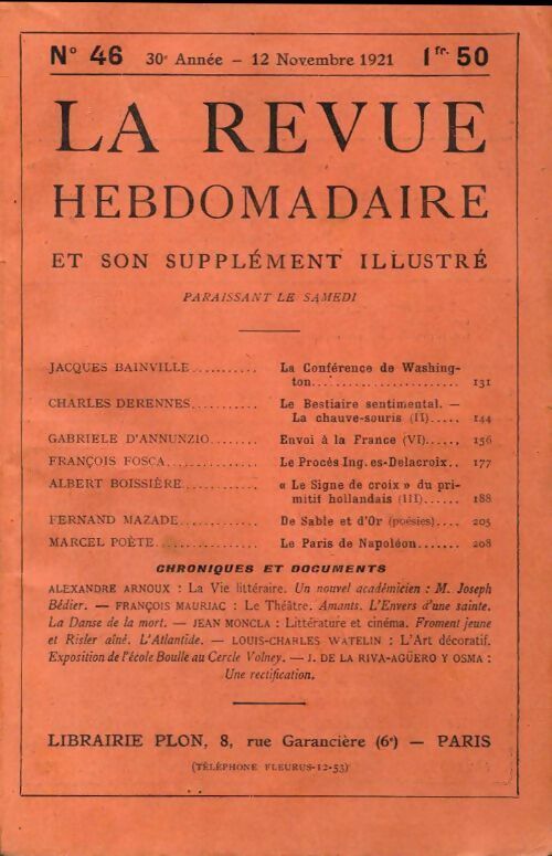 Livrenpoche : La revue hebdomadaire 30e année n°46 - Collectif - Livre