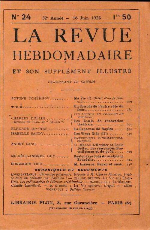 Livrenpoche : La revue hebdomadaire 32e année n°24 - Collectif - Livre