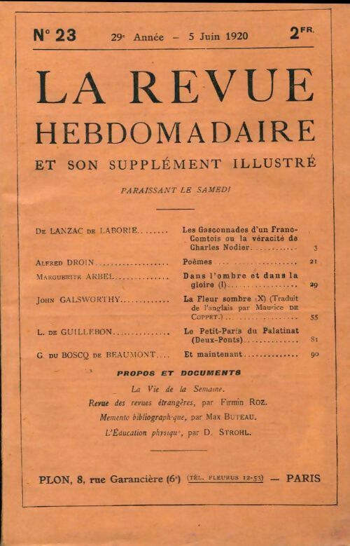 Livrenpoche : La revue hebdomadaire 29e année n°23 - Collectif - Livre