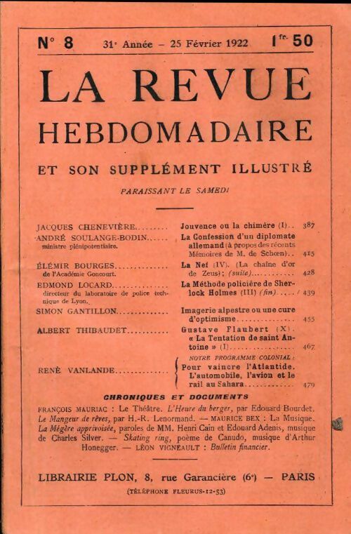 Livrenpoche : La revue hebdomadaire 31e année n°8 - Collectif - Livre