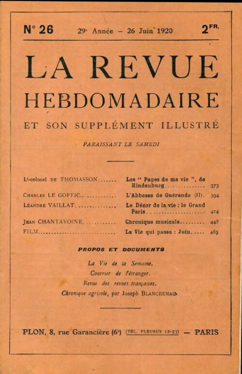 Livrenpoche : La revue hebdomadaire 29e année n°26 - Collectif - Livre