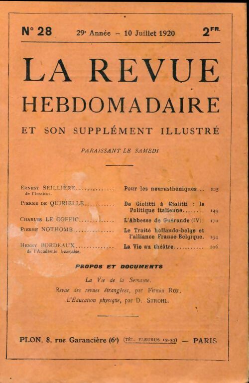 Livrenpoche : La revue hebdomadaire 29e année n°28 - Collectif - Livre
