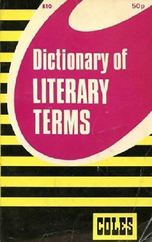 Livrenpoche : Dictionary of literary terms - J.R. Harmsworth - Livre