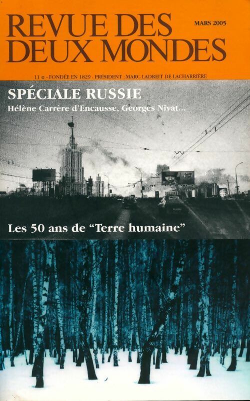 Livrenpoche : Revue des deux mondes Mars 2005 - Collectif - Livre