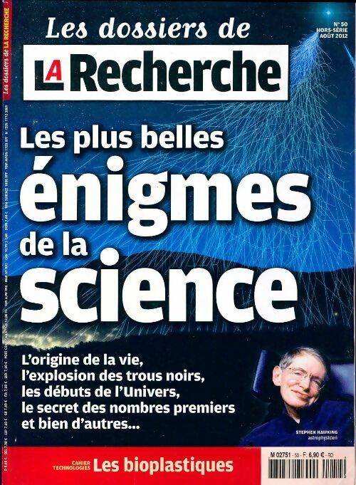 Livrenpoche : Les dossiers de la recherche n°50 : Les plus belles énigmes de la science - Collectif - Livre