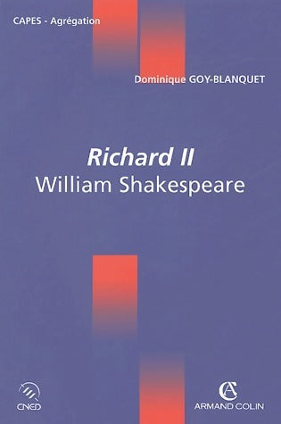 Livrenpoche : Richard II.William Shakespeare - Dominique Goy-Blanquet - Livre