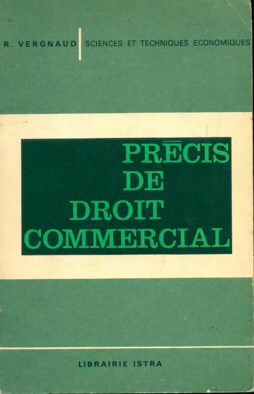 Livrenpoche : Précis de droit commercial - R. Vergnaud - Livre