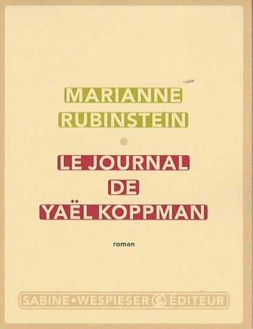 Livrenpoche : Le journal de Yaël Koppman - Marianne Rubinstein - Livre