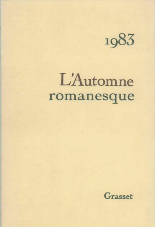 Livrenpoche : 1983. L'Automne romanesque - Collectif - Livre