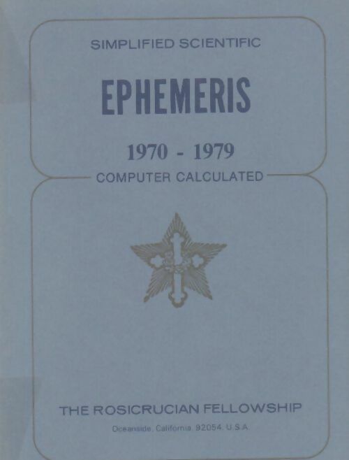 Livrenpoche : Simplified scientific ephemeris 1970-1979 - Collectif - Livre