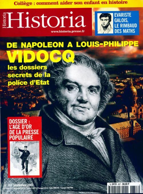 Livrenpoche : Historia n°657 : Vidocq, les dossiers secrets de la police d'Etat - Collectif - Livre