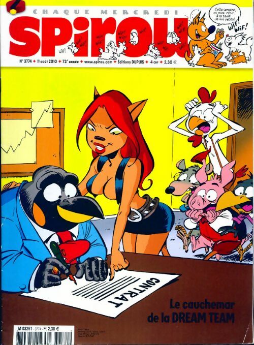 Livrenpoche : Spirou n°3774 : Le cauchemar de la Dream Team - Collectif - Livre
