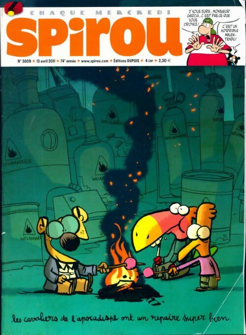 Livrenpoche : Spirou n°3809 : Les cavaliers de l'apocalypse ont un repaire super bien - Collectif - Livre