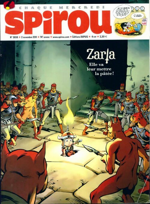 Livrenpoche : Spirou n°3838 : Zarla, elle va leur mettre la pâtée ! - Collectif - Livre